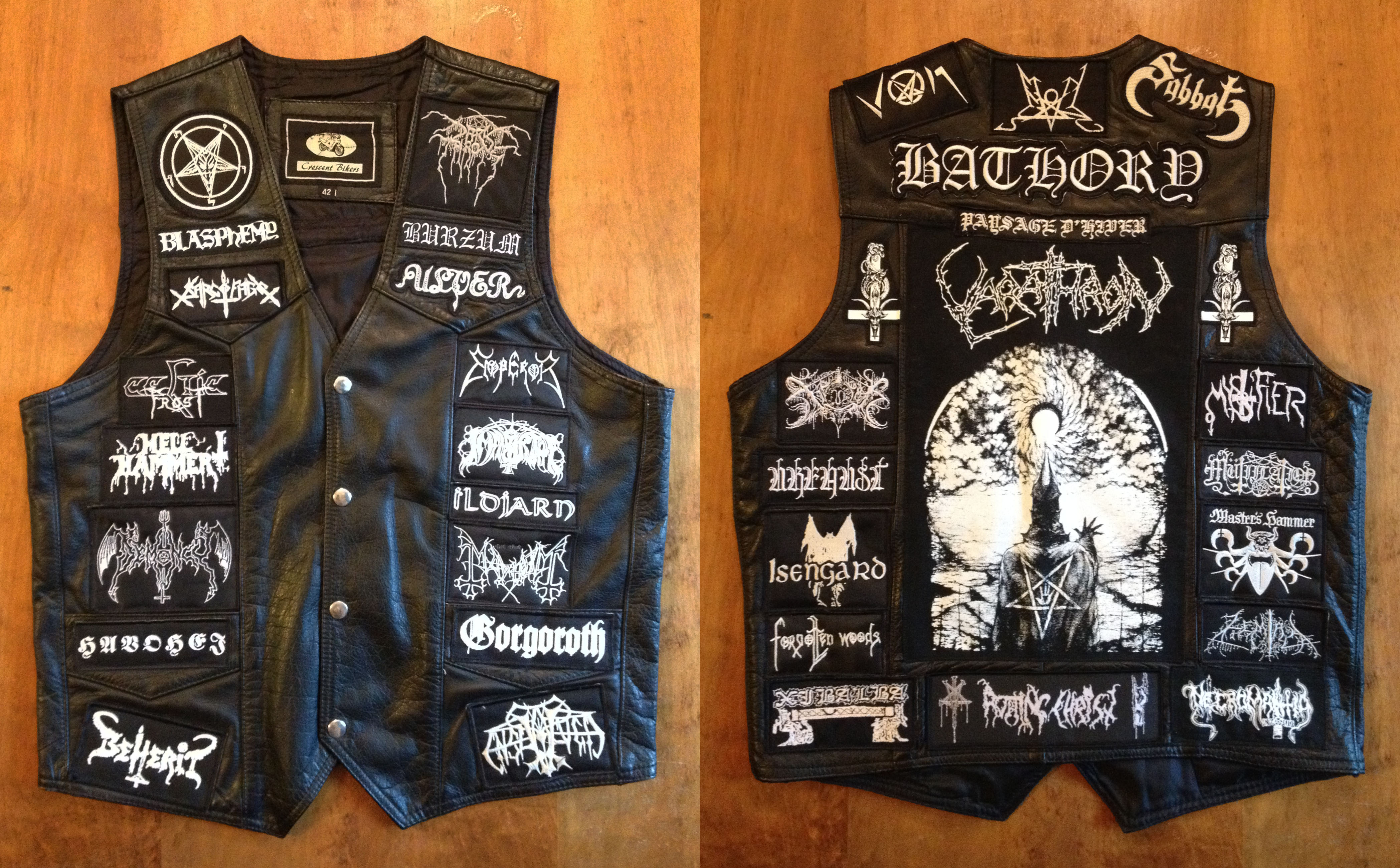 Battle Vests of the KVLT & TR00 1: My Black Metal Patch Vest – www Where To Get Patches Sewn On Leather Vest Near Me