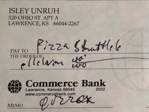 pizza shuttle drunk check